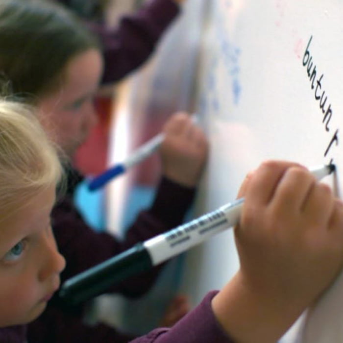 Smart whiteboard paint in education at Ratoath junior national school